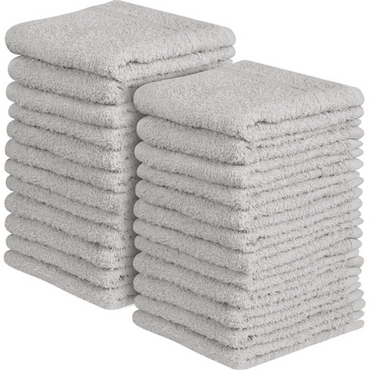 12x 100% EGYPTIAN COTTON TOWELS FACE CLOTH SOFT FLANNEL 500GSM